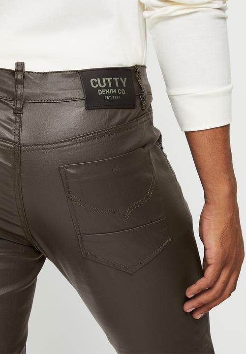 Cutty - Zaid coated denim jean - fossil