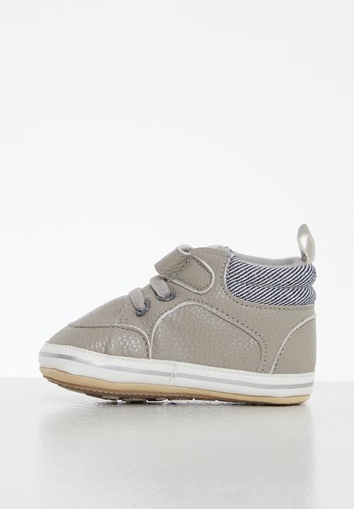 Pop Candy - Hi top soft sole sneaker - grey