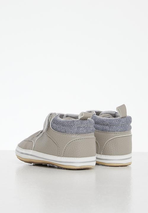 Pop Candy - Hi top soft sole sneaker - grey
