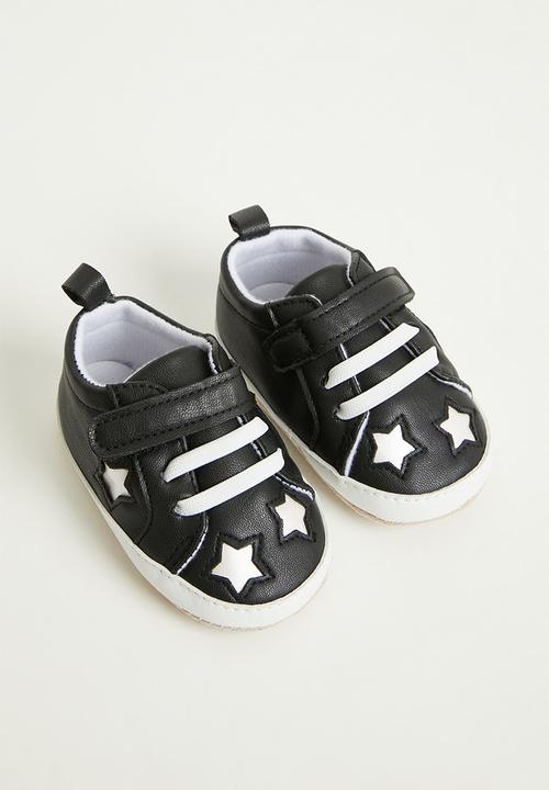 Pop Candy - Soft sole sneaker with stars - black