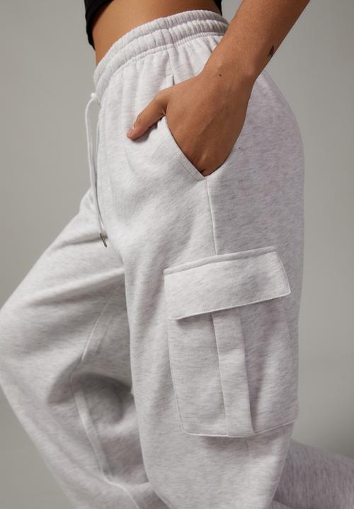 Factorie - Hype cargo trackpant - silver marle