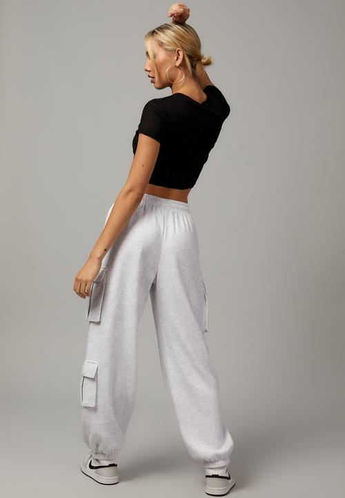 Factorie - Hype cargo trackpant - silver marle