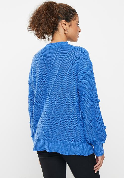 dailyfriday - Textured jumper - bright blue