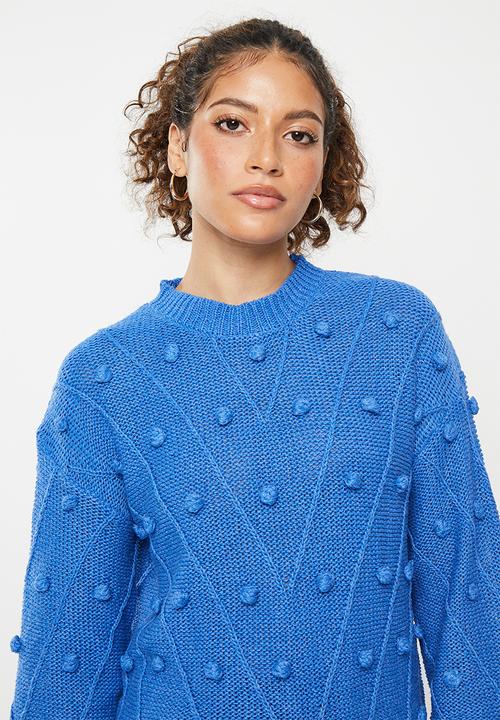dailyfriday - Textured jumper - bright blue