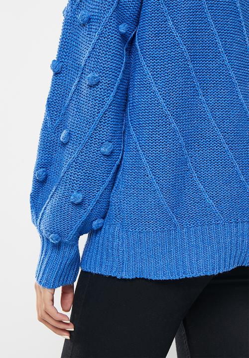 dailyfriday - Textured jumper - bright blue