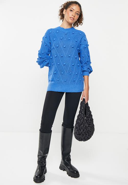dailyfriday - Textured jumper - bright blue