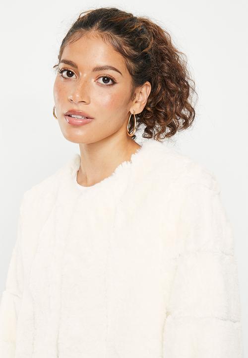 dailyfriday - Faux fur jacket - ecru