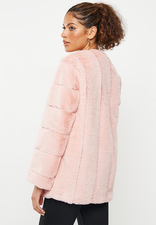 dailyfriday - Faux fur jacket - light pink