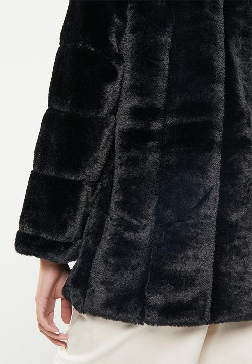 dailyfriday - Faux fur jacket - black