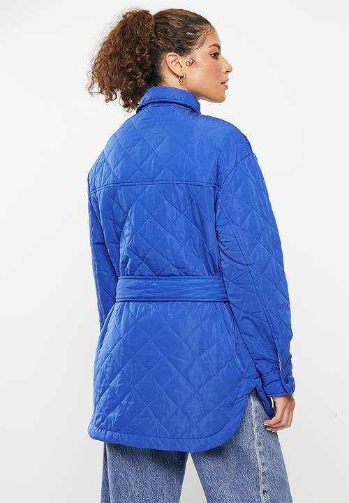dailyfriday - Qulited shacket - cobalt