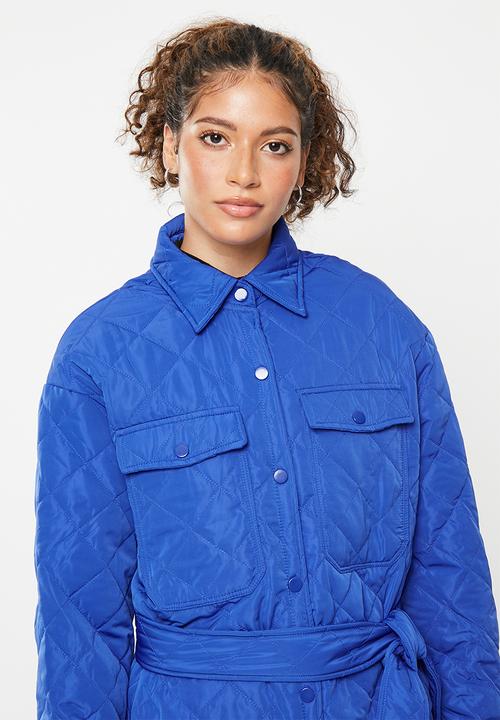dailyfriday - Qulited shacket - cobalt