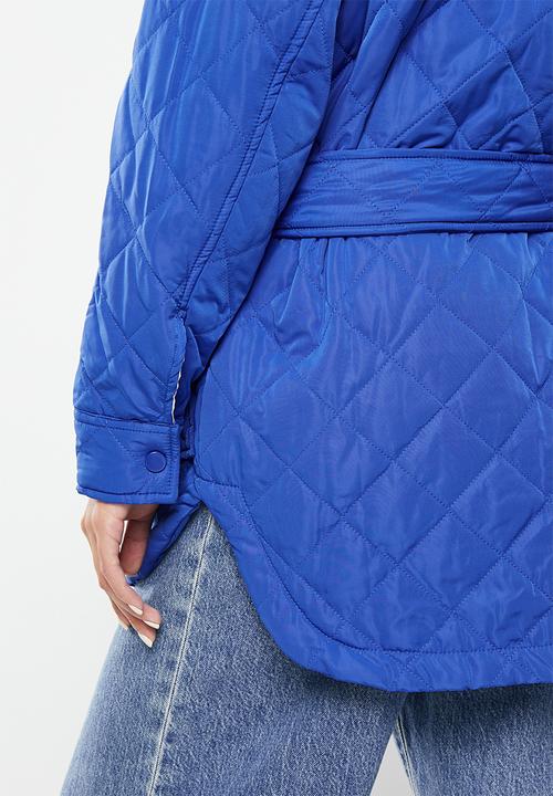 dailyfriday - Qulited shacket - cobalt