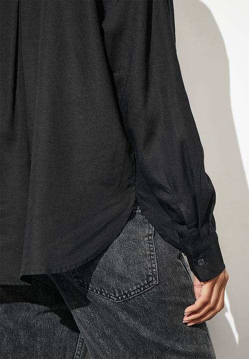 Superbalist - Linen pocket shirt -  black