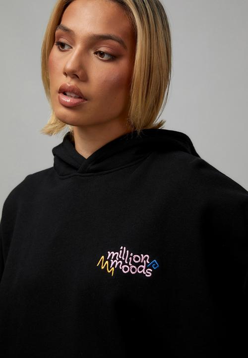 Factorie - Longline hoodie - black/million moons