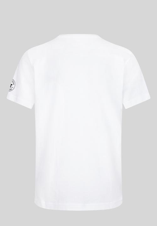 Converse - Cnvb camo logo stack tee - white