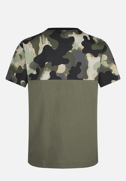 Converse - Cnvb blocked camo short sleeve tee - converse utility