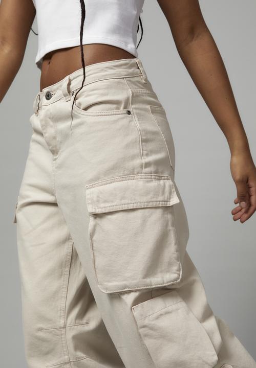 Factorie - Multi pocket denim cargo jean - light stone