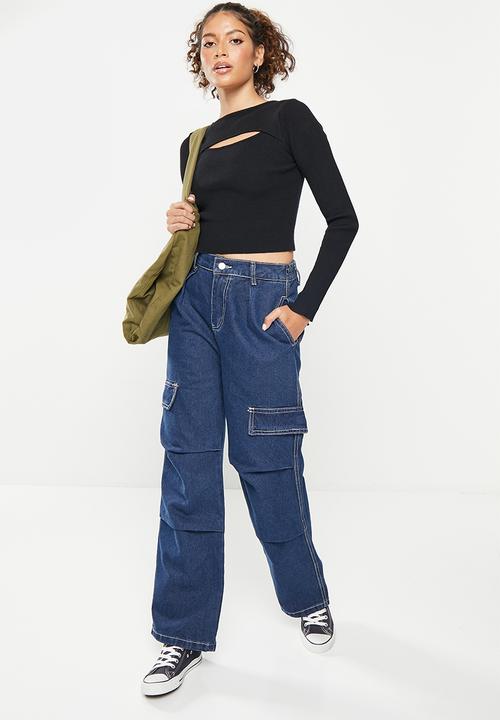 dailyfriday - Straight leg cargo - denim