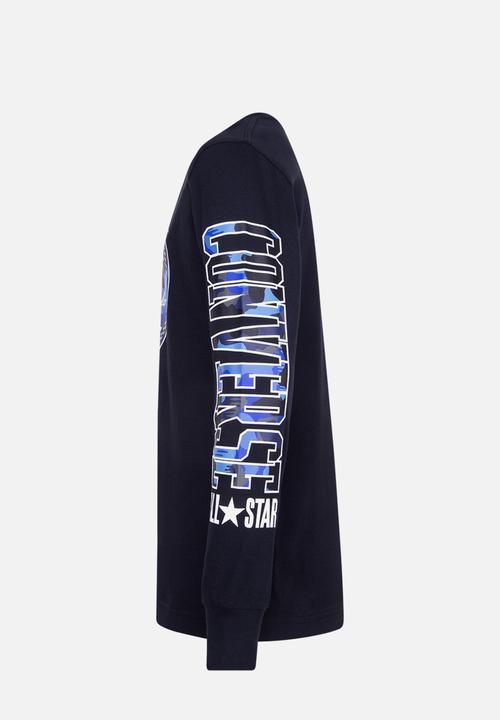Converse - Cnvb camo split ctp long sleeve tee - black