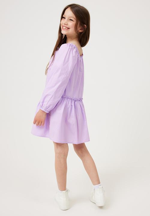 Cotton On - Caitlin long sleeve dress - lilac drop