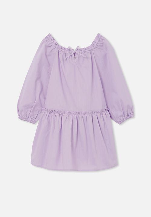 Cotton On - Caitlin long sleeve dress - lilac drop