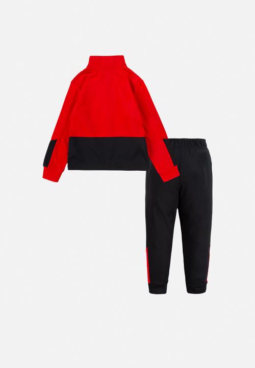 Nike - Block tricot pant set - black & red