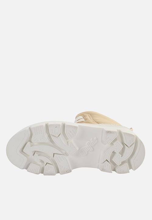 BUFFALO - Raven lace up mid - cream