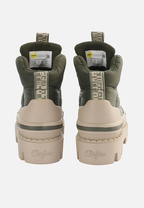 BUFFALO - Raven lace up mid - khaki