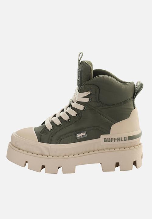BUFFALO - Raven lace up mid - khaki