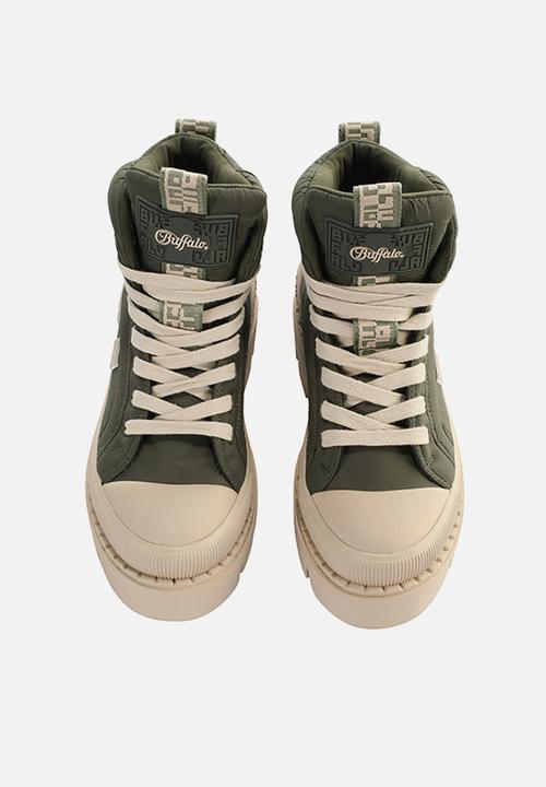 BUFFALO - Raven lace up mid - khaki