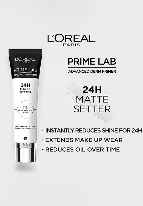 L'Oreal Paris - Prime Lab 24 Hour Matte Setter Primer 30ml Mattifying Primer for foundation