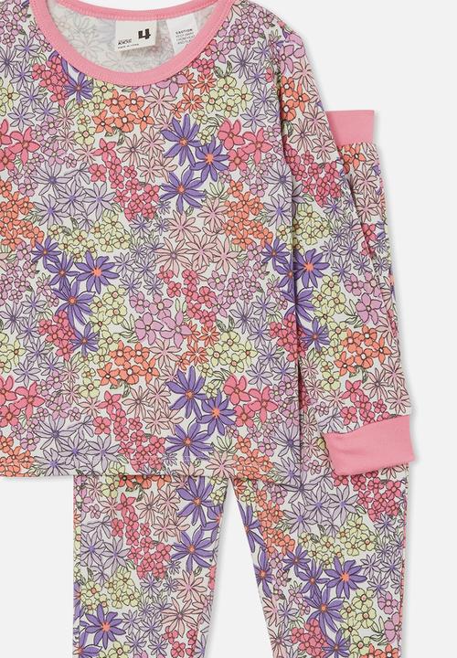 Cotton On - Cady long sleeve pyjama set - vanilla/itty bitty floral