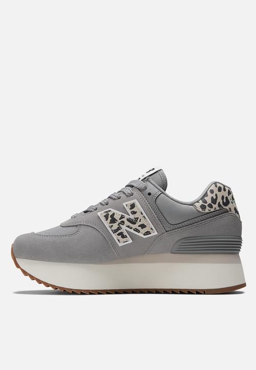 New Balance  - 574+ - animal print pack / game plan styles - shadow grey (056)