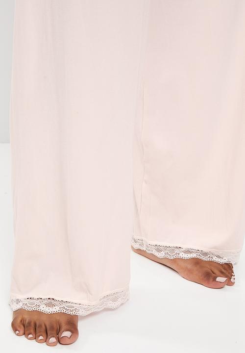 DORINA - Plus pampas pants - pink