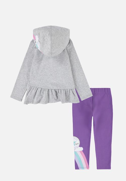 Converse - Cnvg unicon peplum hoodie & le - pixel purple