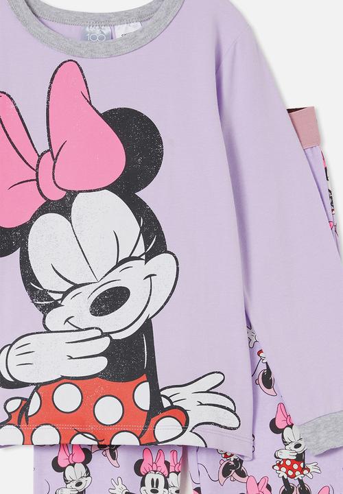 Cotton On - florence pyjama set licensed - lcn dis lilac drop/blushing minnie