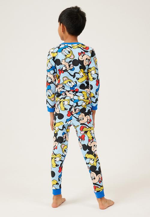 Cotton On - Orlando long sleeve pyjama set licensed - lcn dis sky haze