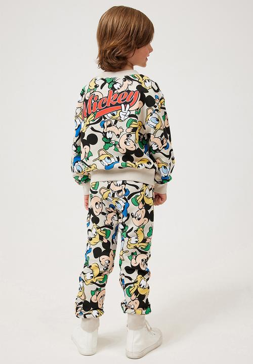 Cotton On - License marlo trackpant - lcn dis rainy day/mickey yardage