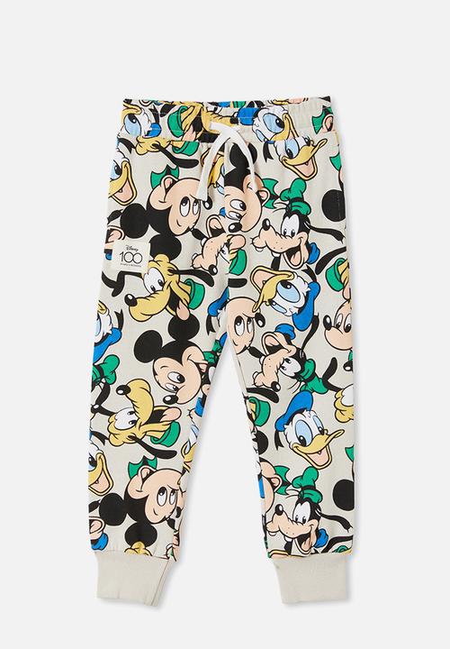 Cotton On - License marlo trackpant - lcn dis rainy day/mickey yardage