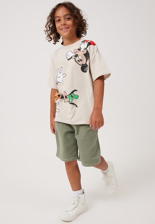 Cotton On - License drop shoulder tee - lcn dis rainy day/mickey goofy & daffy