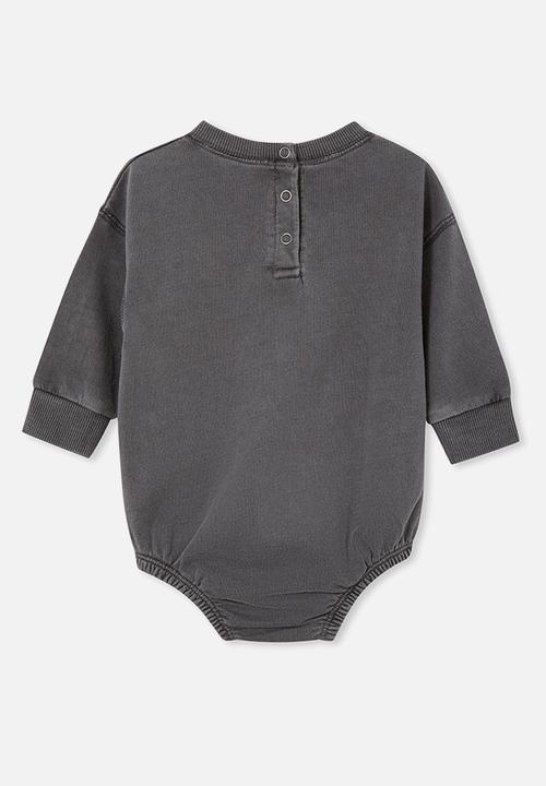 Cotton On - Sally sweatshirt bubbysuit - rabbit grey wash/cloud