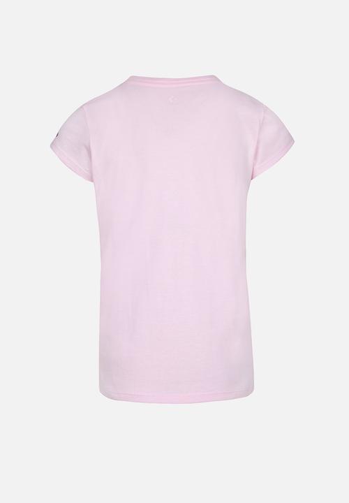 Converse - Cnvg short sleeve sneaker gfx T-shirt - pink foam