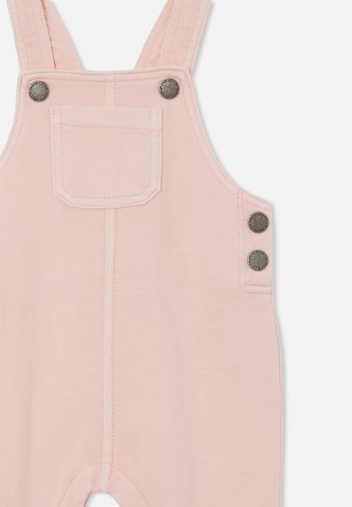 Cotton On - Sam fleece overall - pinky wash