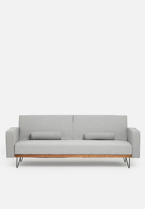 SF Collection - Stockholm 3 seater sofa bed - moonlight grey