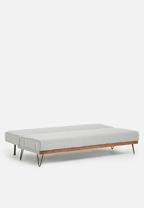 SF Collection - Stockholm 3 seater sofa bed - moonlight grey