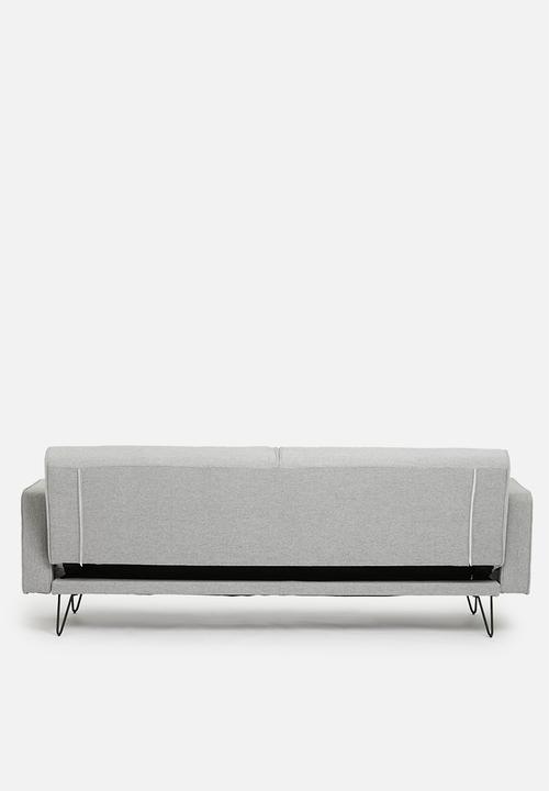 SF Collection - Stockholm 3 seater sofa bed - moonlight grey