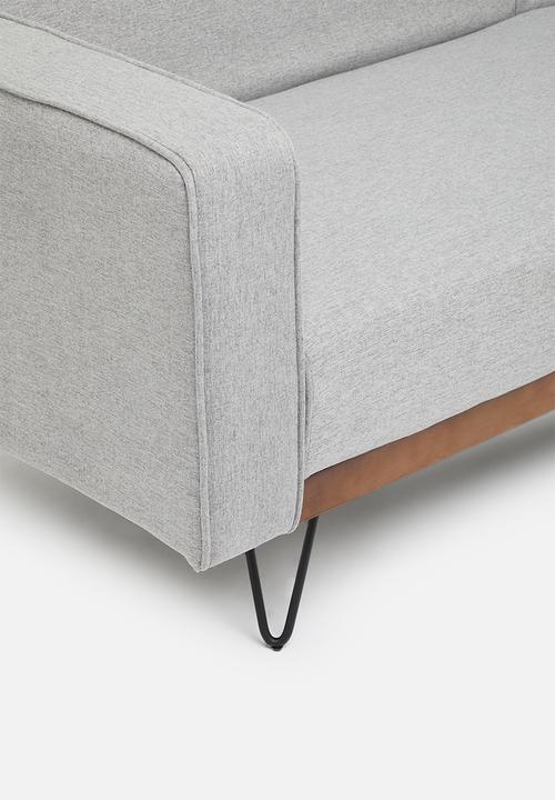 SF Collection - Stockholm 3 seater sofa bed - moonlight grey