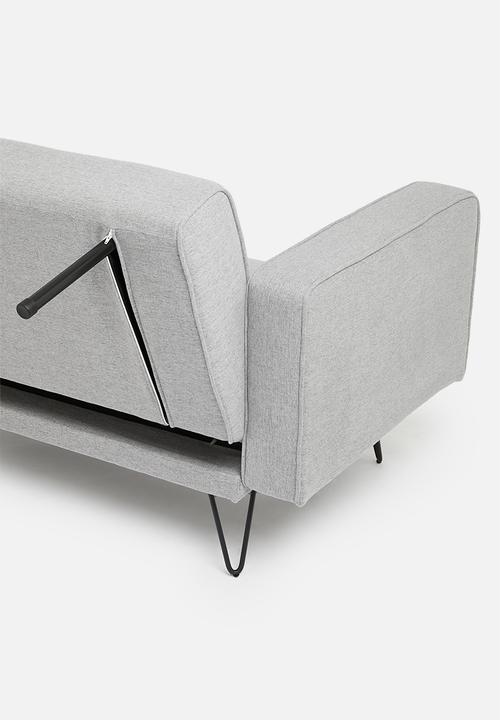 SF Collection - Stockholm 3 seater sofa bed - moonlight grey