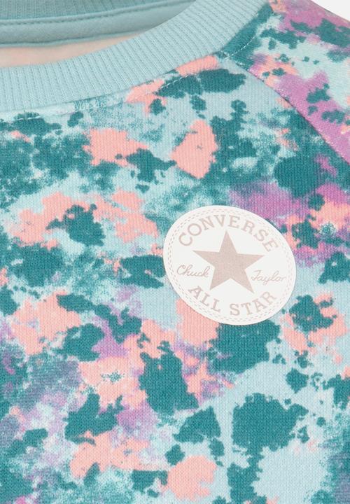 Converse - Cnvg printed crew & jogger set - bleached coral