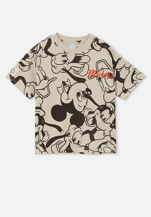 Cotton On - License drop shoulder - lcn dis rainy day/mickey and friends yardage